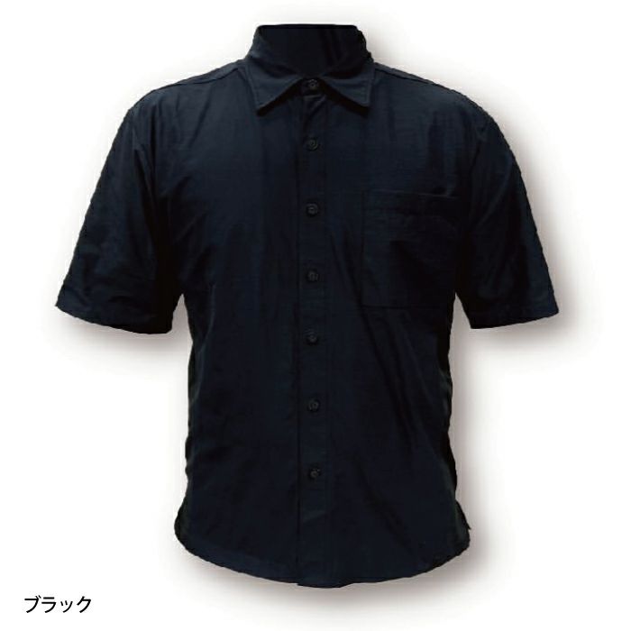 【schoeller dynamic】ショーラー社製生地　ストレッチワークシャツブラック