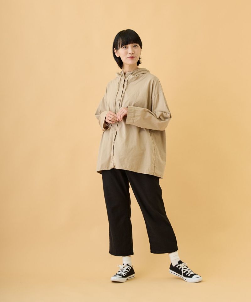 E.m.m.M(イーム)コットンツイルフードシャツ