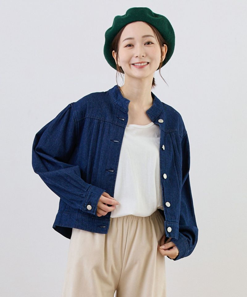 keitto(ケイット)ふくらむパンのネーム付デニムジャケット